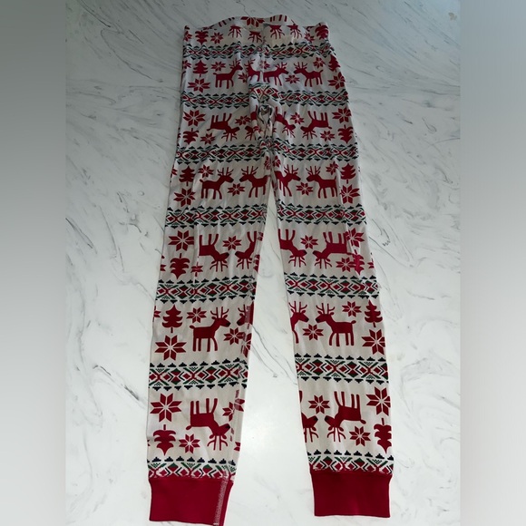 Hanna Andersson winter reindeer pajamas 150 12 pj's xmas - Picture 2 of 5